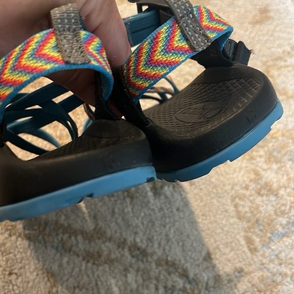 Girls multi color Chaco’s - Picture 2 of 4